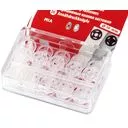 Zatrzaski plastikowe 10mm kolor bezbarwny 20kpl.