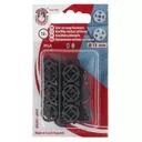 Zatrzaski plastikowe 13mm kolor czarny 12kpl.