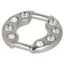 Ozdoba metalowa z cyrkoniami 6mm