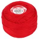 Kordonek Maja 5 50g 210m kolor 0344 czerwony