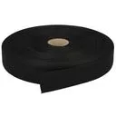 Taśma bawełniana jodełka 25mm kolor czarny 50mb