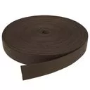Taśma bawełniana jodełka 25mm kolor brązowy ciemny 50mb