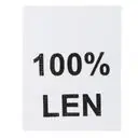 Wszywki surowcowo-ostrzegawcze 100% LEN 20 x 25mm