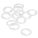 Kółka bieliźniane plastikowe 10 mm białe do biustonoszy, ramiączek, strojów kąpielowych op.100 szt.