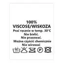 Wszywki surowcowo-ostrzegawcze 100% VISCOSE/WISKOZA 30° prać ręcznie B-So 034