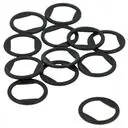 Kółka bieliźniane plastikowe 14 mm czarne do biustonoszy, ramiączek, strojów kąpielowych op.100 szt.