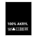 Wszywki surowcowo-ostrzegawcze 100% AKRYL 40° czarne 20 x 22mm