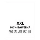 Wszywki surowcowo-ostrzegawcze rozmiar XXL 100% Bawełna 60° duże