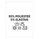 Wszywki surowcowo-ostrzegawcze 95% POLIESTER 5% ELASTAN 30° 20 x 28mm