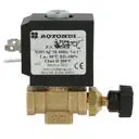 Elektrozawór kątowy 1/4" z regulatorem wydatku przepływu ROTONDI 3067006 oryginalny do wytwornicy pary Rotondi Mini 2, Rotondi Mini 3, Rotondi Mini 45
