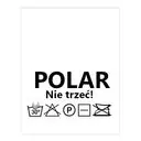Wszywki surowcowo-ostrzegawcze POLAR 30° prać ręcznie B-So 025