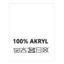 Wszywki surowcowo-ostrzegawcze 100% AKRYL 40° 20 x 22mm