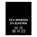 Wszywki surowcowo-ostrzegawcze 95% WISKOZA 5% ELASTAN 30° czarne 20 x 28mm