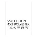 Wszywki surowcowo-ostrzegawcze 55% COTTON 45% POLYESTER 40° 20 x 22mm