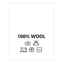 Wszywki surowcowo-ostrzegawcze 100% WOOL 30° prać ręcznie 20 x 22mm