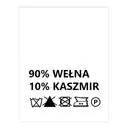 Wszywki surowcowo-ostrzegawcze 90% WEŁNA 10% KASZMIR nie prać 20 x 22mm