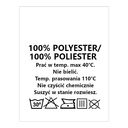 Wszywki surowcowo-ostrzegawcze 100% POLYESTER 100% POLIESTER 30° 20 x 28mm