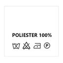 Wszywki surowcowo-ostrzegawcze POLIESTER 100% nie prać 25 x 22mm