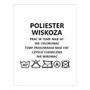 Wszywki surowcowo-ostrzegawcze POLIESTER WISKOZA 40° 20 x 28mm