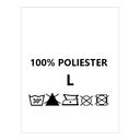 Wszywki surowcowo-ostrzegawcze rozmiar L 100% POLIESTER 30° B-So 150