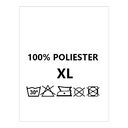 Wszywki surowcowo-ostrzegawcze rozmiar XL 100% POLIESTER 30° B-So 151