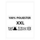 Wszywki surowcowo-ostrzegawcze rozmiar XXL 100% POLIESTER 30° B-So 152