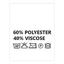Wszywki surowcowo-ostrzegawcze 60% POLYESTER 40% VISCOSE 30° 20 x 22mm