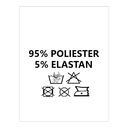 Wszywki surowcowo-ostrzegawcze 95% POLIESTER 5% ELASTAN 30° 20 x 28mm