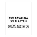 Wszywki surowcowo-ostrzegawcze 95% BAWEŁNA 5% ELASTAN 40° 20 x 22mm