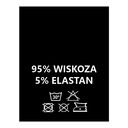 Wszywki surowcowo-ostrzegawcze 95% WISKOZA 5% ELASTAN 30° czarne 20 x 28mm