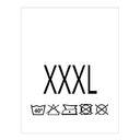 Wszywki przepis prania rozmiar XXXL Pranie 40° 20 x 22mm