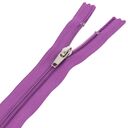 Zamek błyskawiczny #5 nierozdzielczy 18cm kolor fioletowy
