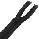 Zamek błyskawiczny #5 rozdzielczy dwusuwakowy góra dół 35cm kolor czarny