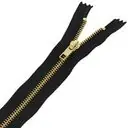 Zamek błyskawiczny metalowy mosiądz VT10 5 nierozdzielczy 16cm kolor czarny