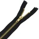 Zamek błyskawiczny metalowy mosiądz VT10 5 rozdzielczy 65cm kolor czarny