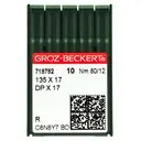 135x17 R 80 (DPx17) Igły Groz-Beckert do lekkich tkanin do stebnówki - 10 szt.