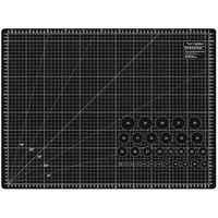 Mata podkładowa, samoregenerująca, dwustronna, czarna, TEXI BLACK 45x30 cm