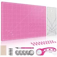 Zestaw do cięcia i krojenia TEXI CRAFT PINK 60x45 cm
