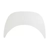 Daszek do czapki z pamięcią kształtu 55mm/173mm kolor biały 50szt.
