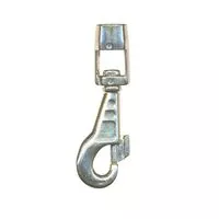 Karabińczyk metalowy K27 /12mmsrebrny madis