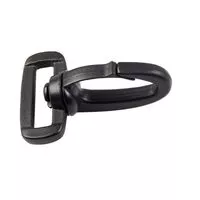 Karabińczyk obrotowy 20mm czarny