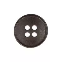 Guziki ubraniowe czterodziurkowe 15mm 24G kolor brązowy 500szt.