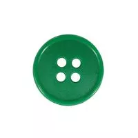 Guziki ubraniowe czterodziurkowe 15mm 24G kolor zielony 500szt.