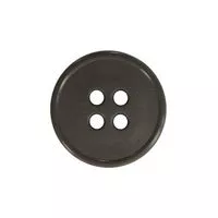 Guziki ubraniowe czterodziurkowe 15mm 24G kolor szary 500szt.
