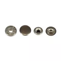 Napy metalowe ALFA 15 mm NEW STAR kolor srebrny nikiel  op.720 szt.