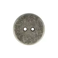 Guzik metalowy 18mm stare srebro madis