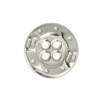 Guzik metalowy 15mm srebrny madis
