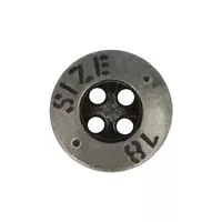 Guzik metalowy 11mm stare srebro madis