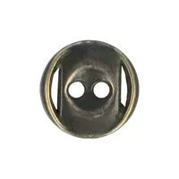 Guzik metalowy 15mm stare złoto ciemne madis