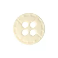 Guziki koszulowe czterodziurkowe 11mm 18T kolor ekri 1000szt.